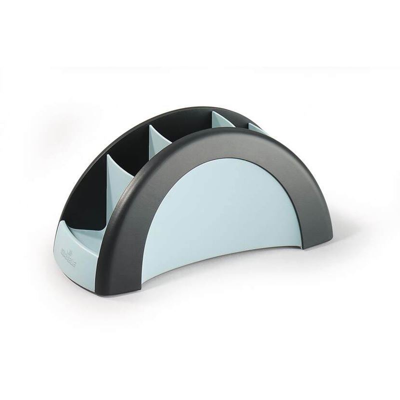 DURABLE Stiftehalter VEGAS schwarz/grau Kunststoff 5 Fächer 20,5 x 9,0 x 8,0 cm