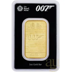 31,1 Gramm Goldbarren The Royal Mint - James Bond 007 - No Time To Die