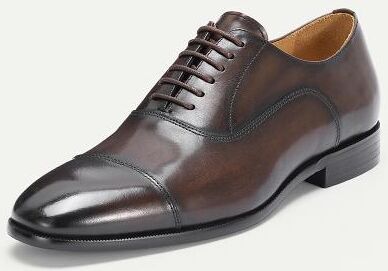 LightInthebox Men's High-Quality Leather Dress Shoes – Genuine Cowhide, Oxford Cap Toe Design, Sleek Elegant Look, Comfortable Men's Footwear, Ideal for Weddings, Parties, Business and Formal Events