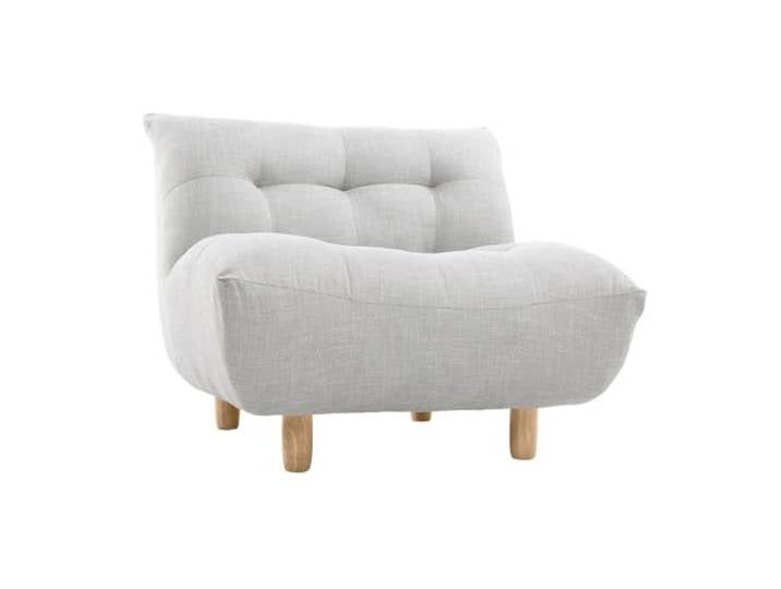 Miliboo Design-Sessel skandinavisch Grau und Eiche YUMI