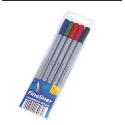 Fineliner Stifte Set 0,4mm farbig 5er Zeichenstifte Schreibwaren Malstifte