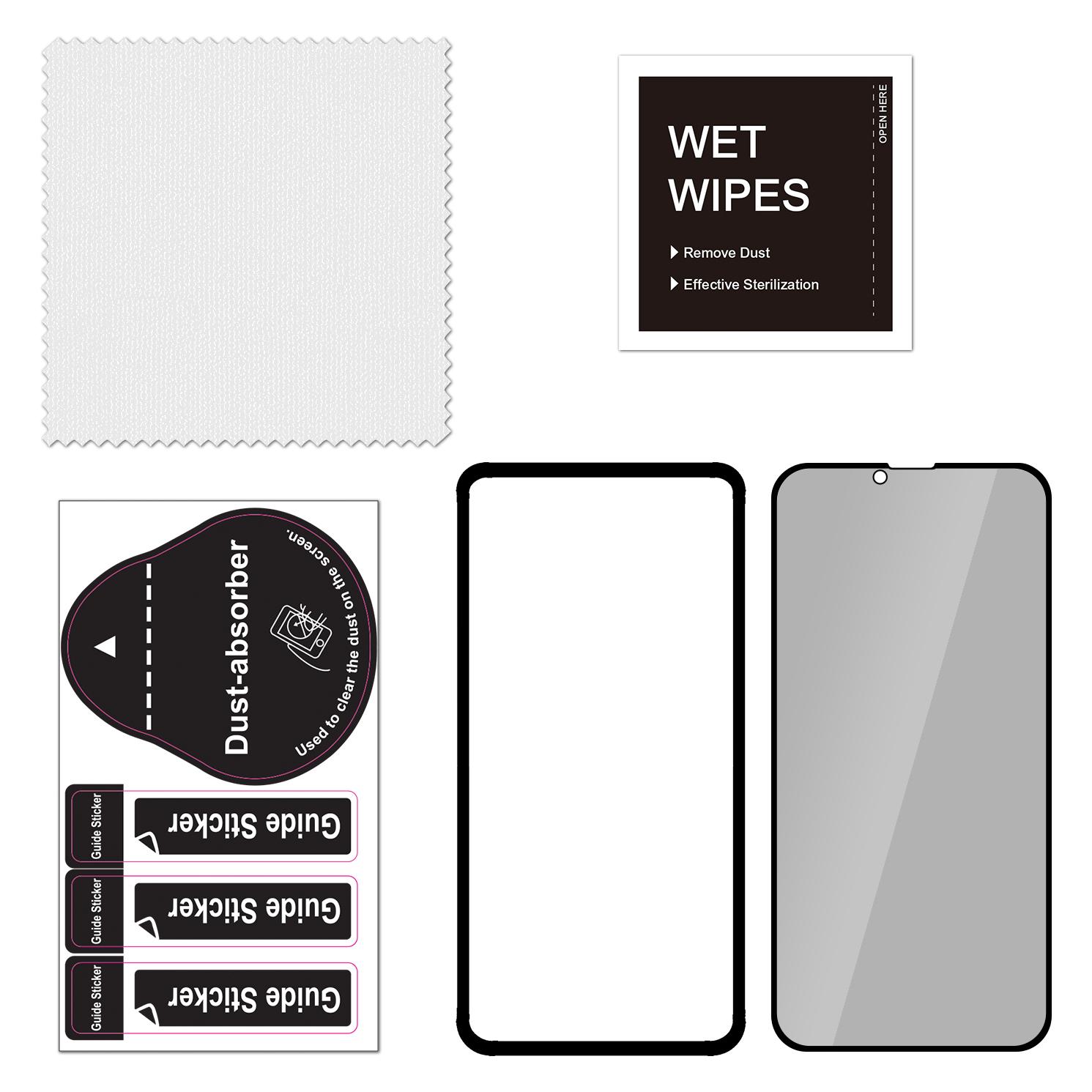 FoneKit Privacy+ Full Cover Tempered Glass, iPhone 16e (Apple iPhone 16e) (54831201)