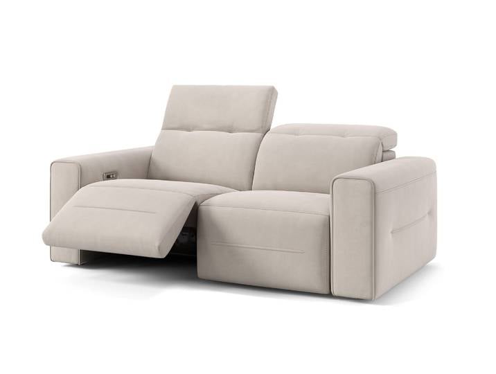 Stoff Sofa CANNES 2-Sitzer Relaxgarnitur Design Couch