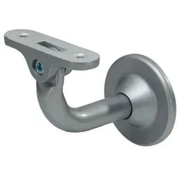 GA-Handlaufstütze, 4513, mit flacher Auflage, Aluminium, silber einbrennlackiert