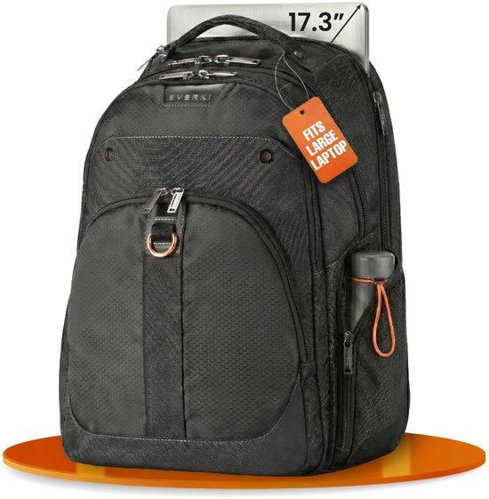 32-Liter-Laptop-Rucksack für den Business-Bereich - Verstellbares Laptopfach für Bildschirme von 13" bis 17,3 Zoll, reisetauglicher Rucksack für Arbeit, Reisen und Studium, robuster Computertaschen - Schwarz