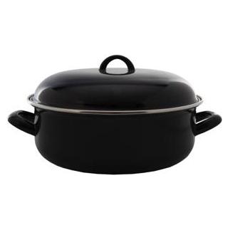 Imperial Kitchen Kasserolle Emaille Schwarz Ø28 Cm 3.5L (Bräter + Schmortopf) (38002709)