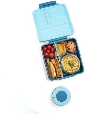 Uplifted Goods Professional Leak Proof Bento Lunch Box With Stainless Steel Soup Bowl blue