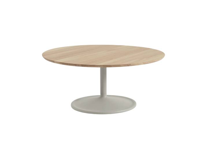 Muuto Table basse Soft Ø95 cm Solid oak-grey