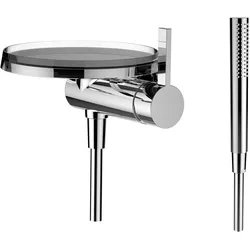 LAUFEN Kartell Einhebel-Unterputz-Duschenmischer disc für Simibox 1-Point, wandhängend, chrom, H3313390041411