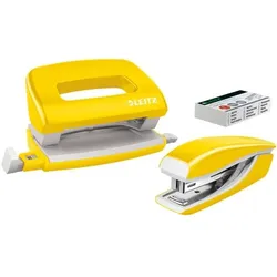 Leitz Locher-Tacker-Büroset »NeXXt WOW Mini 5561« gelb