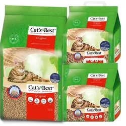 JRS Cats Best Eko Plus - Klumpstreu aus Holz 40l (30l + 2x5l)