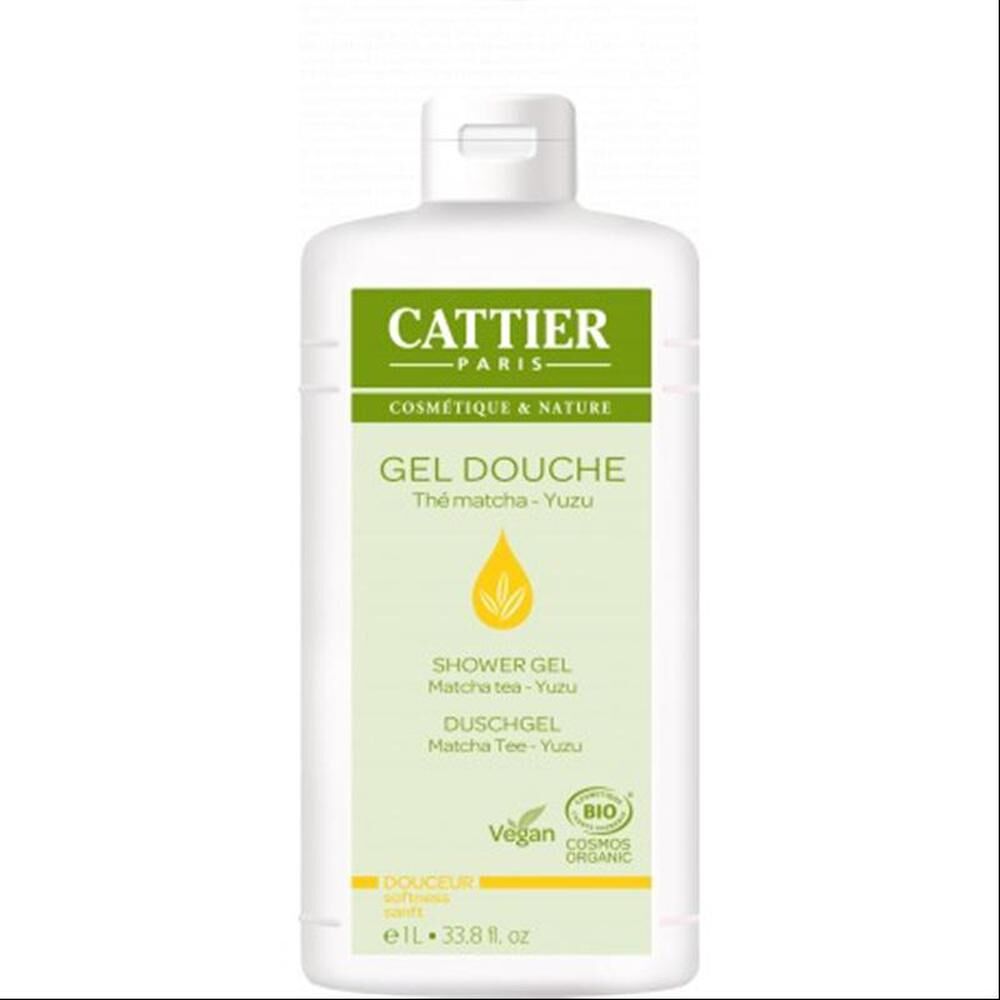 Cattier Gel Ducha Suave Té Matcha 1 L