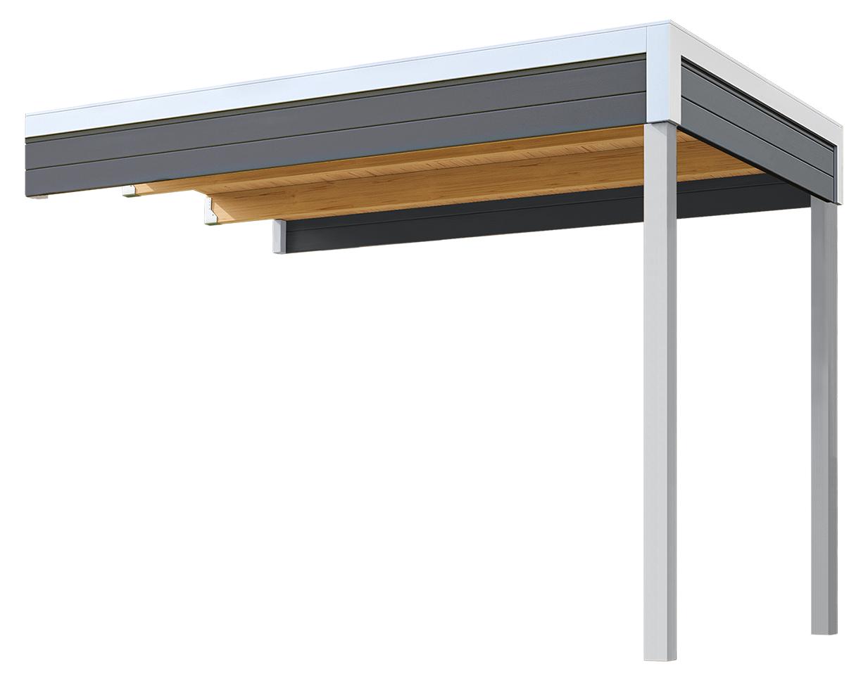 Dachanbau Gartenhaus Outdoor Life Felix 1,5/Fynn 1,5 300 x 200 cm carbongrau