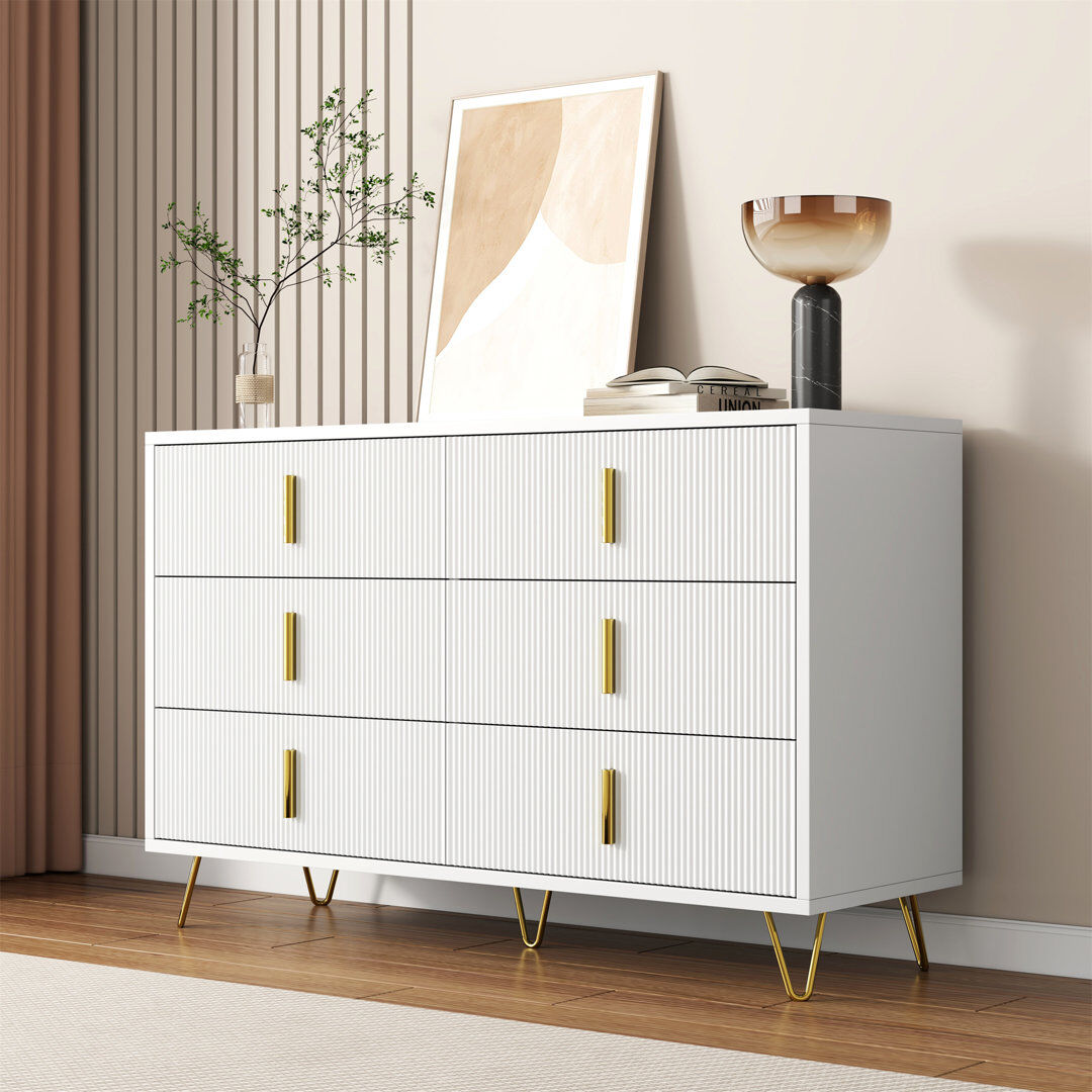 Fairmont Park Aleynah 120 cm W Sideboard White 77cm H X 120cm W X 40cm D
