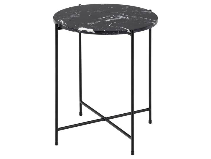 AC Design Avila, Beistelltisch, Rundform, 4 Bein(e), Schwarz