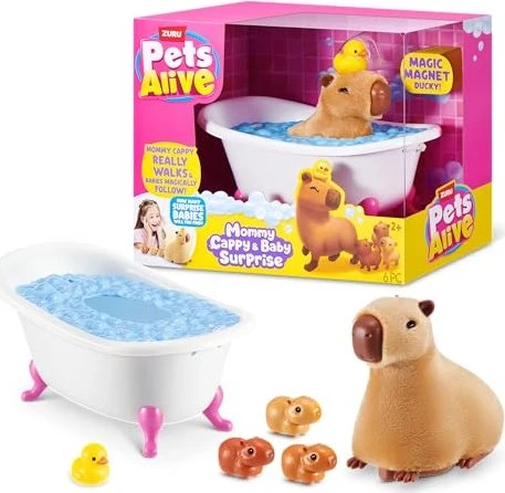 ZURU Pets Alive - Mommy Capybara and Baby Surprise