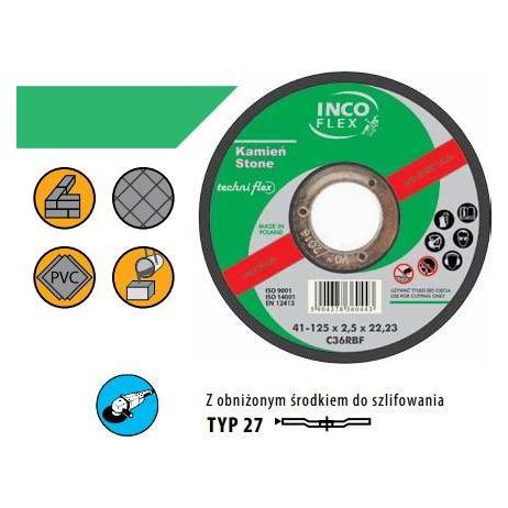 Incoflex TARCZA DO SZLIFOWANIA KAMIENIA 125 x 6,0mm (35617649)