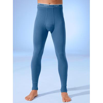 Lange Unterhose BUGATTI, Herren, Gr. 5, 1 Stk., blau, 100% Baumwolle, Unterhosen Lange Unterhose