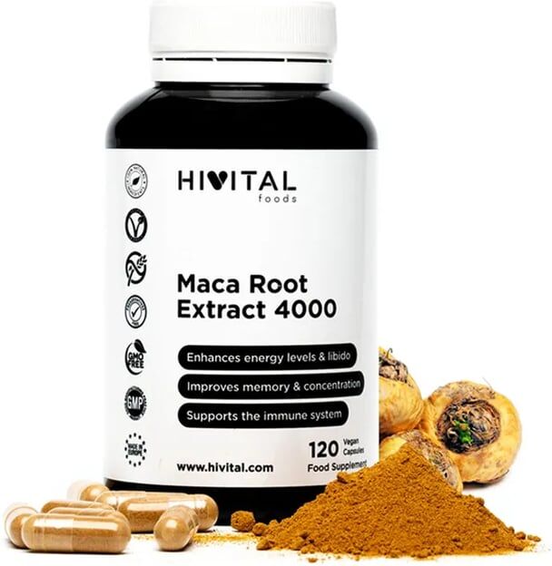 Hivital Foods Extrato Raiz de Maca 4000 mg 120 VCaps