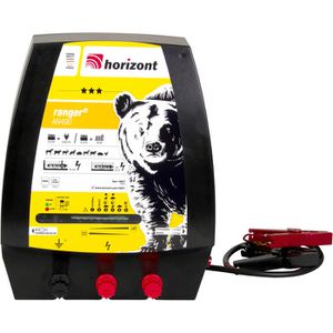 Horizont Weidezaungerät ranger AN490, 10857, 12 V Akku- & 230 V Netzbetrieb, Dualgerät, Zaunlänge bis 130km