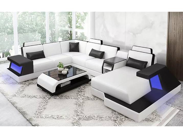 Xlmoebel Wohnlandschaft Design Eckcouch mit hochwertiger Polsterung in modernem Stil, Ecksofa, Hergestellt in Europa