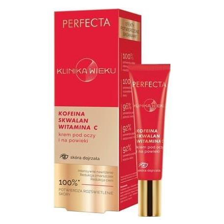 Perfecta Age Clinic Augencreme mit Koffein, Squalan und Vitamin C 15ml (Augenpflege Crème, 15 ml, Tag + Nacht) (62884291)