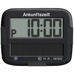 PARK Micro Solar elektronische Parkscheibe in schwarz ZQ9010