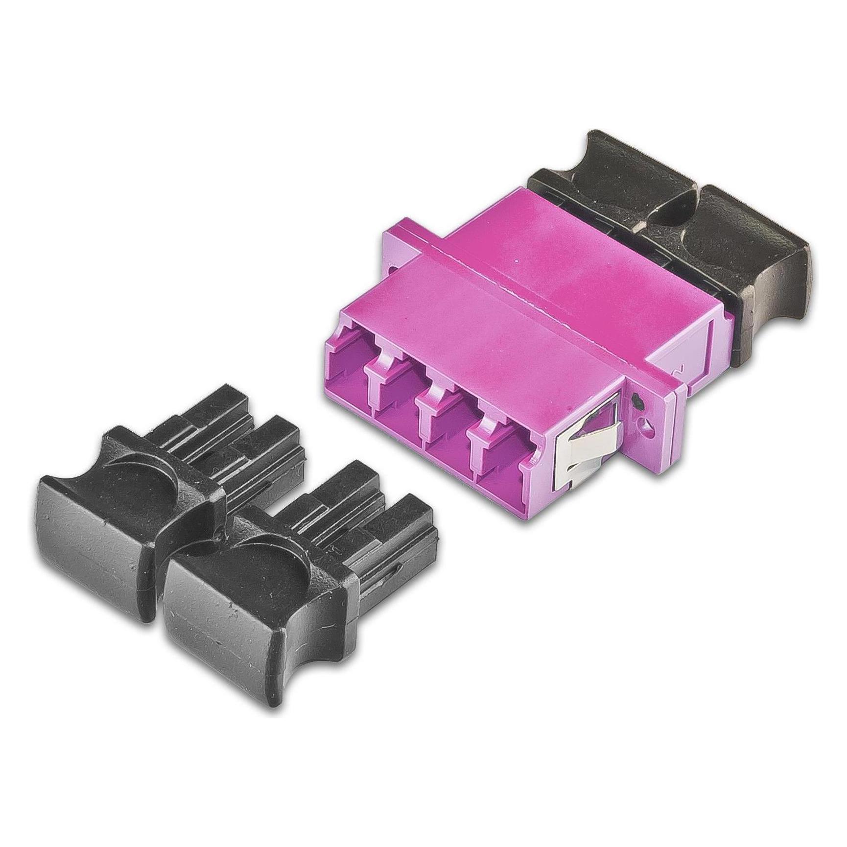 Lightwin LWL Kupplung LC-LC (4-fach), OM4 (Netzwerk Kupplung) (LKUP 4LC-4LC MM OM4)