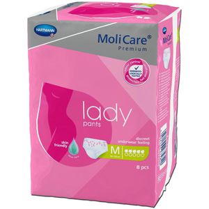 Hartmann Inkontinenz-Pants MoliCare Premium Lady, Größe M (80-120cm), EInweg, 5 Tropfen, 8 Stück