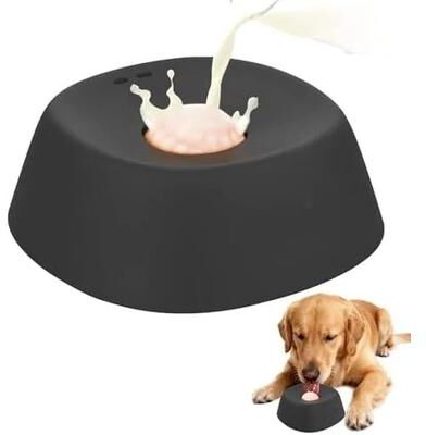 Inspire Essentials CalmBite Slow Feeder Dog Bowl black