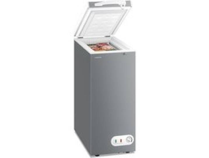Klarstein Congélateur coffre Iceblokk 51 L 85 cm -18 °C à -22 °C Verrou de sécurité Argent