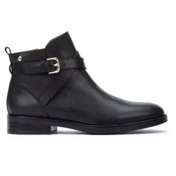 Pikolinos für Damen. W3C-8869 Lederstiefeletten Puertollano schwarz (38), Wohnung, Reißverschluss, Lässig