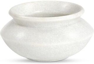 NADAAL STUDIOS Reverie Vase, Rajnagar White Marble, Artisan-Made, Transitional Classic Form, White