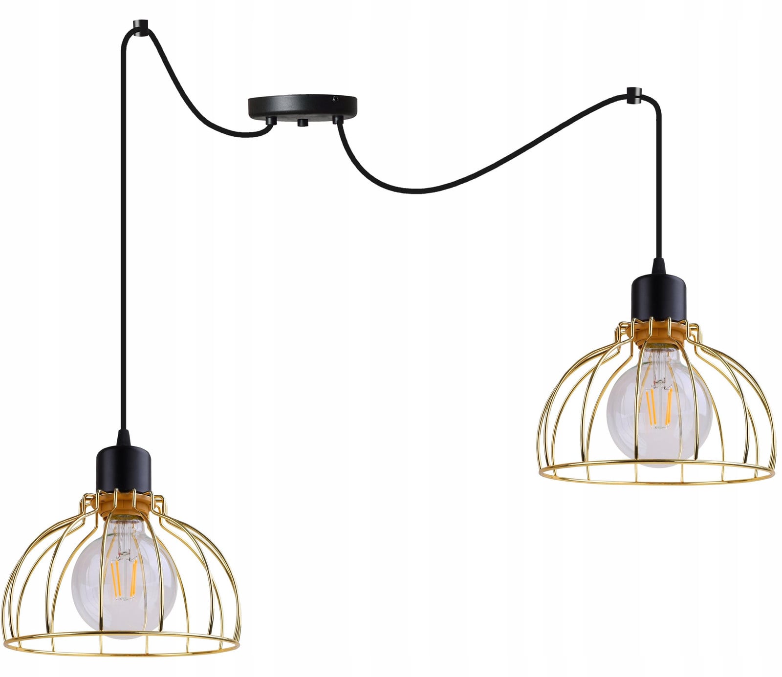 Light Hom Gouden Spinnenweb Plafondlamp in Industriële Stijl