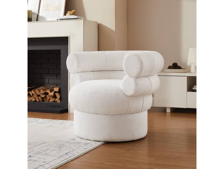 Artistiq Fauteuil Merrick Bouclé - wit