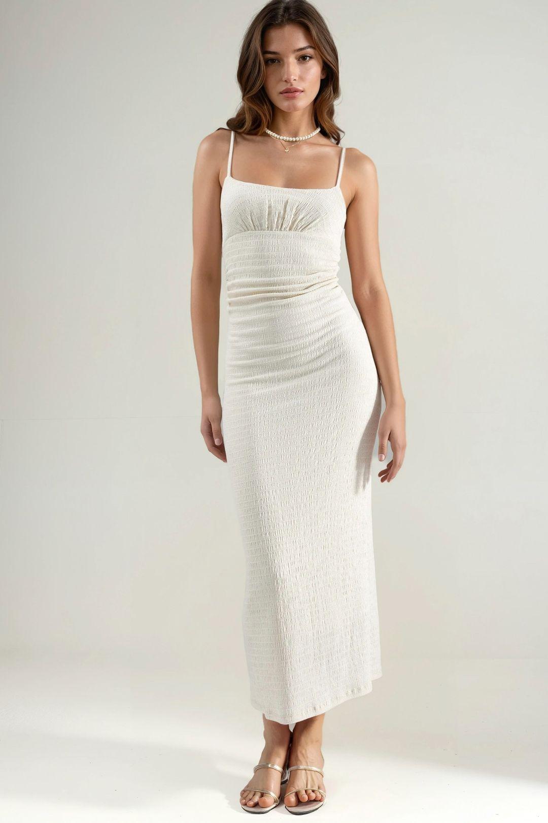 Rustikales Midi-Kleid