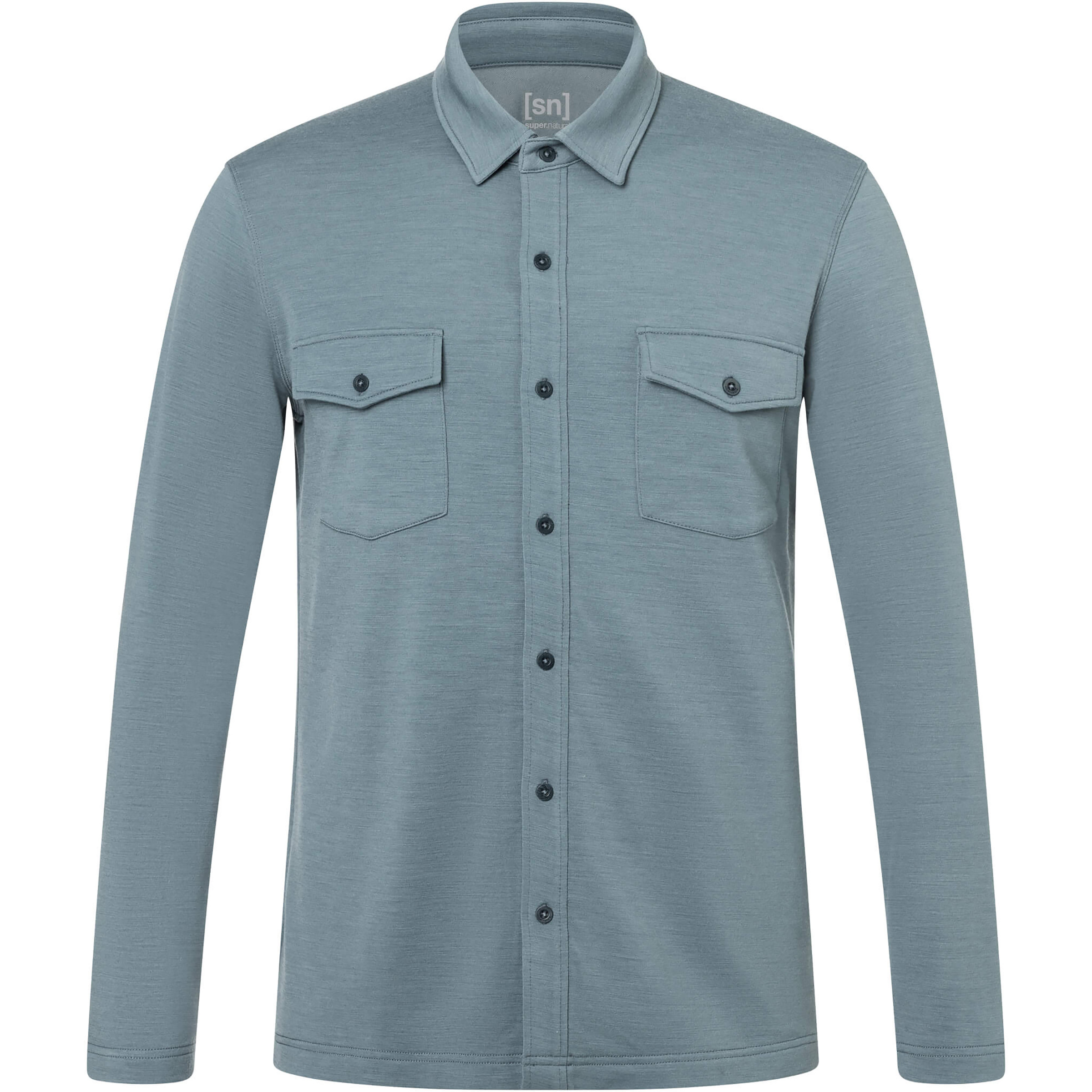 Super.Natural Adventure Herren Hemden blau Größe M Lifestyle Hautfreundlich Merinowolle
