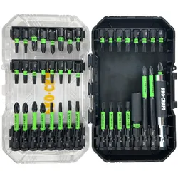 Procraft, Bits, IBS-41 Schlagschrauber Bit Set 41 teilig S2 Stahl Phillips / Pozidriv / Torx (Kreuz Phillips PH, Kreuz Pozidriv PZ)