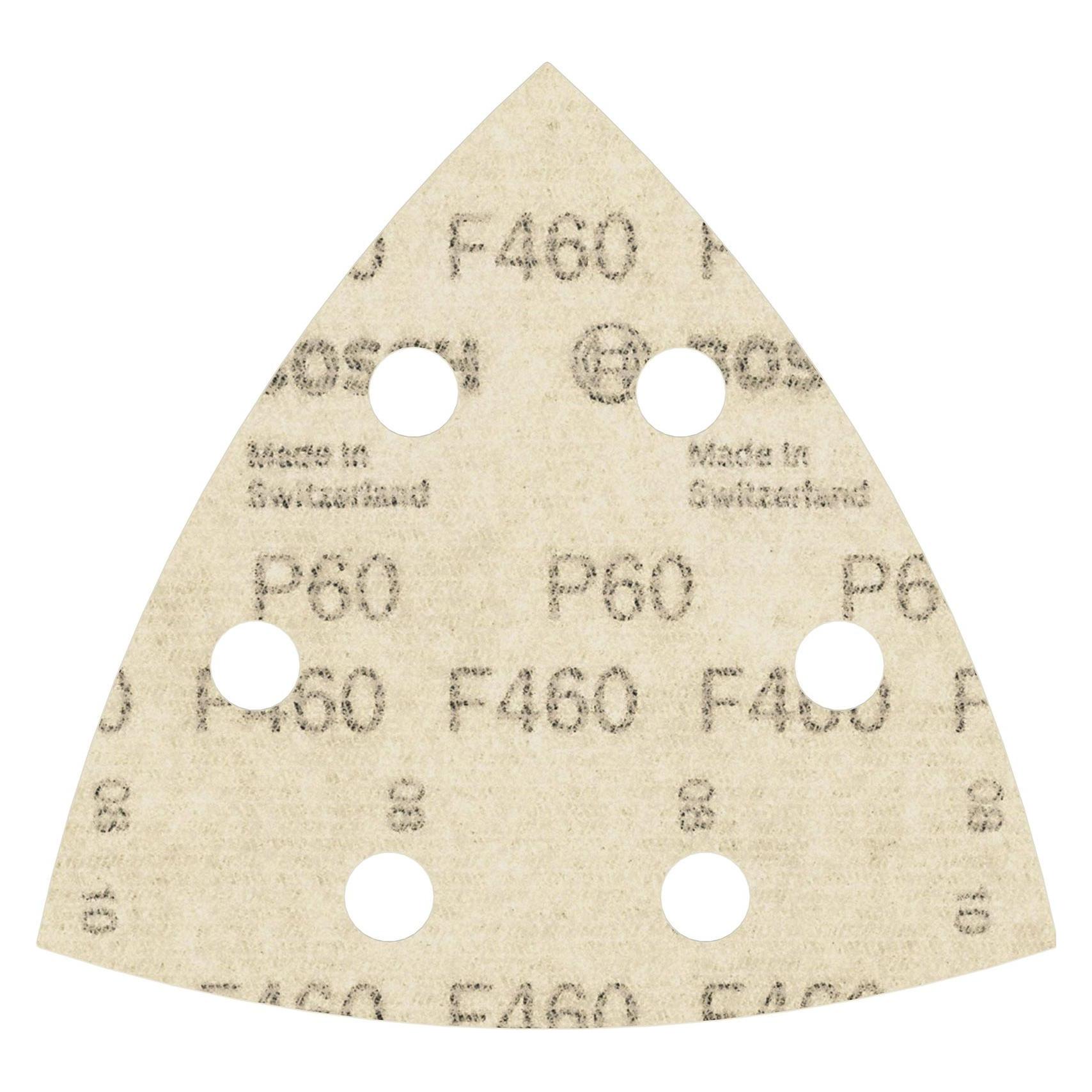 Bosch Professional Zubehör PRO F460 Schleifblatt, 93 x 93 mm, G60 (60) (2608621685)