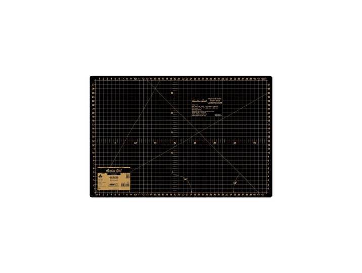 Hemline Gold Schneideunterlage, schwarz/gold