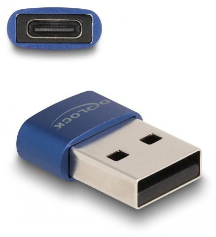 Delock 60051 USB 2.0 ADA USB Type-A naar USB Type-C adapter blauw
