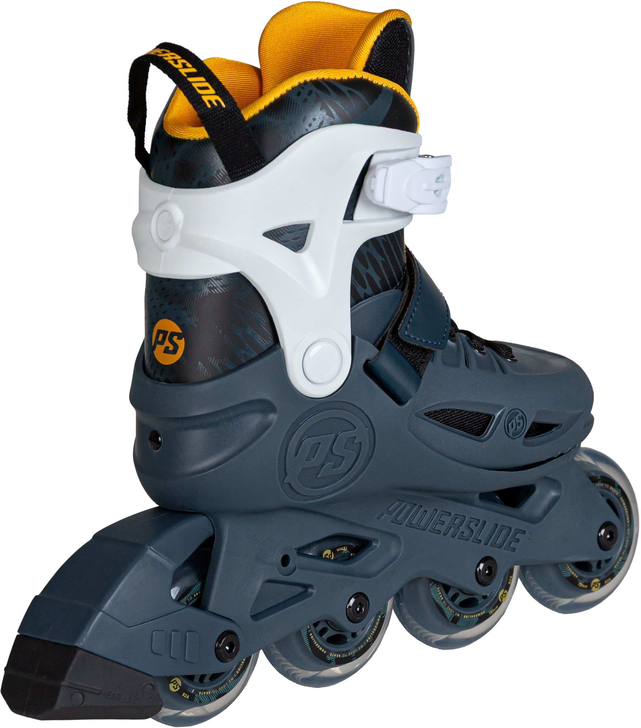 Inlineskates POWERSLIDE "Stargaze Dusk adj." Gr. 37, grau (weiß), Inlineskates_Rollschuhe, Kinder, 37/40 (bis 80 kg), Kunststoff, Inlineskates weiß 37/40 (bis 80 kg)