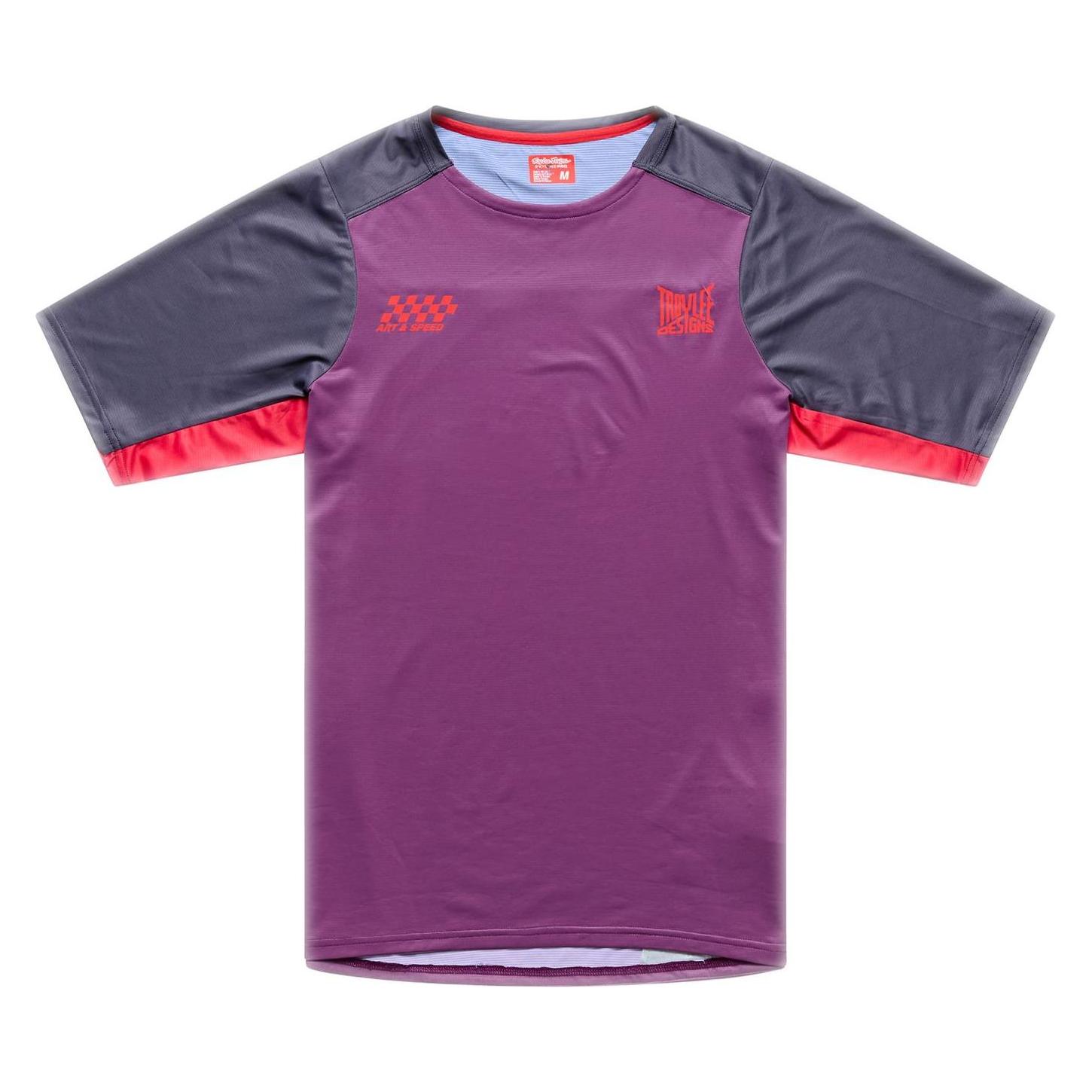 Troy Lee Designs Skyline Pro SS Jersey, Fangs, Sangria, S (S) (303129002)