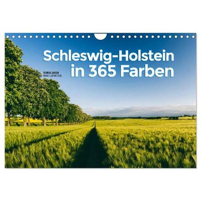 Schleswig-Holstein in 365 Farben (Wandkalender 2027 DIN A4 quer), CALVENDO Monatskalender