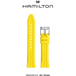 Hamilton - Khaki Navy Band-set Kautschuk-gelb H690.000.210 - gelb