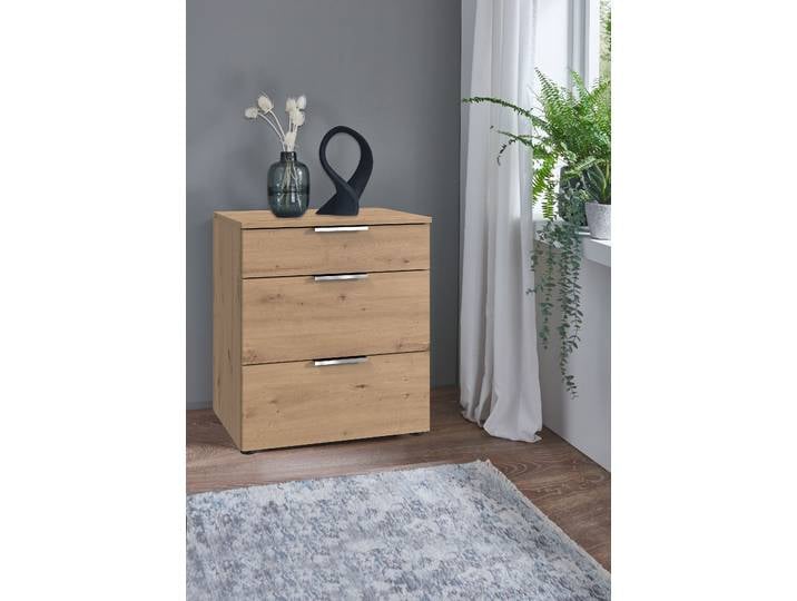 Nachtkommode Level36 54 x 61cm Holz/Braun/Eiche Artisan Dekor