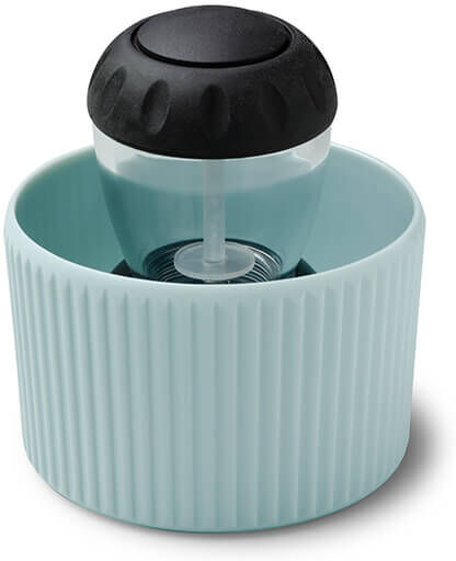 Zeal Black Dish Brush in Duck Egg Blue Holder