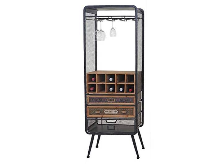 Mendler Weinregal HWC-C91 Tanne Holz Vintage 157x57x38cm