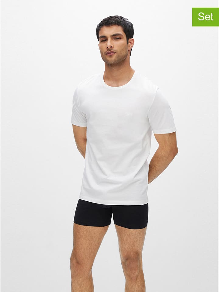 Hugo Boss Underwear 3er-Set: Shirts in Weiß - S