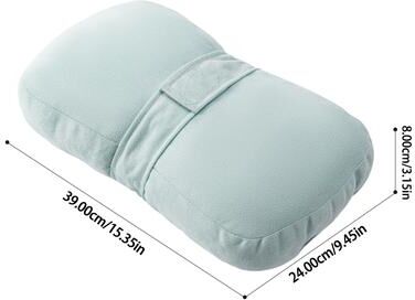 Youfap Market Plush Knee Pillow For Side Sleeper, Support Leg Pillow For Hip & Back Pain, Secure Bind Belt, Machine Washable Cover bean Green